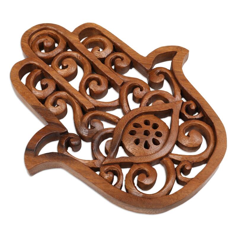 Novica Handmade Starry Amulet Ceramic Wall Decor