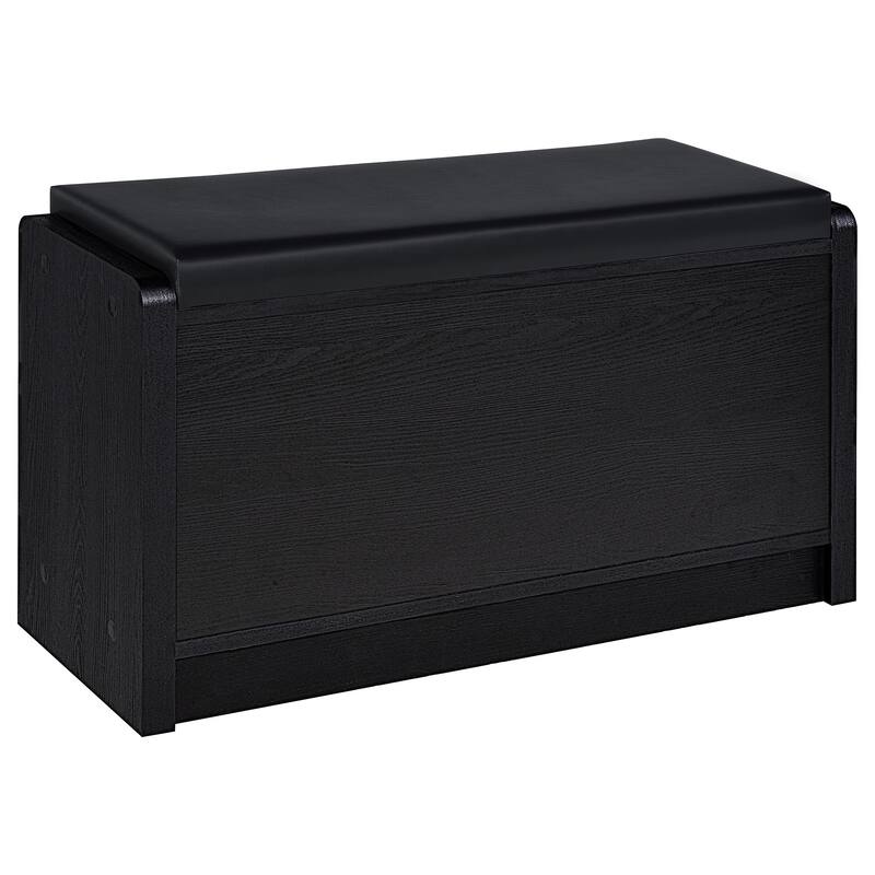 Astor Black 1-drawer Storage Bench