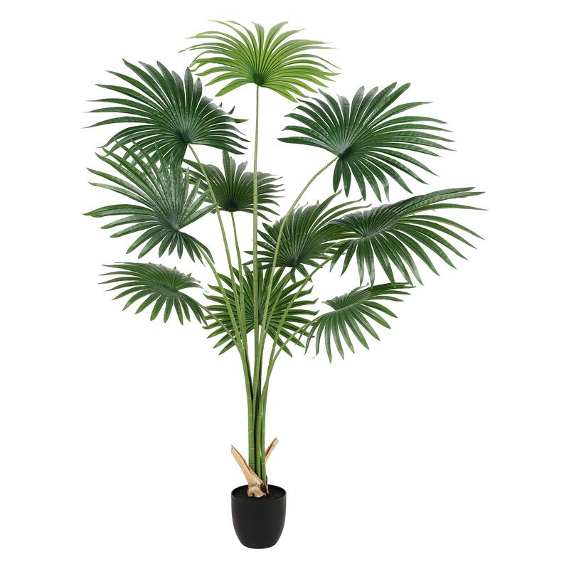 SAFAVIEH Lesa Faux Palm 72-inch Potted Tree - 34" W x 34" D x 72" H - 34Wx34Dx72H