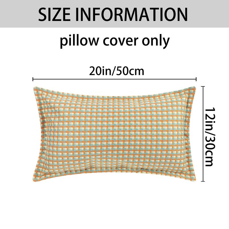 Plaid Throw Pillow Covers Decorative Pillow Cases Retro Cushion Covers