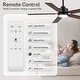 preview thumbnail 97 of 173, 42/48/52/56/62-IN LED Ceiling Fan with Light Kit and Remote(5/7-Blade)