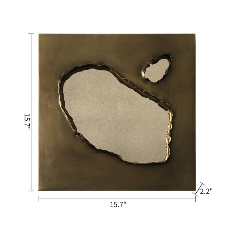 decorative metal mirror - 15.8*15.7*2.2