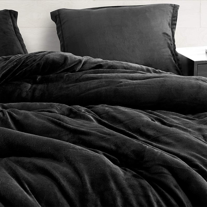 Touchy Feely - Coma Inducer® Oversized Comforter Set - Black