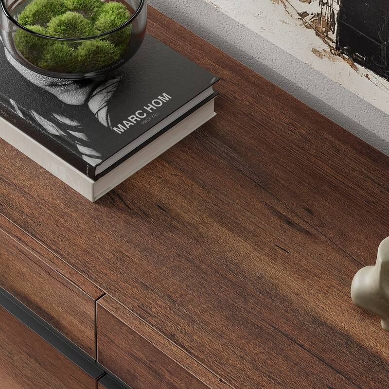 WAMPAT Modern TV Stand Entertainment Center TV Console with Storage Cabinets