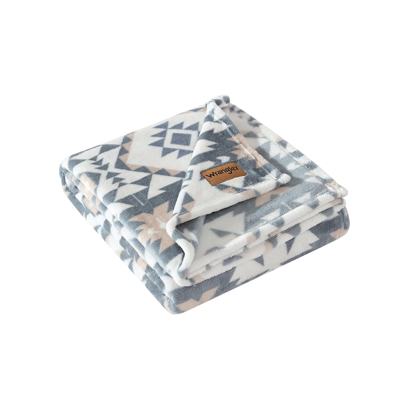 Wrangler Printed Ultra Soft Plush Fleece Throw Blanket - Dakota