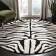 preview thumbnail 3 of 11, SAFAVIEH Handmade Soho Melie Zebra Pattern New Zealand Wool Area Rug
