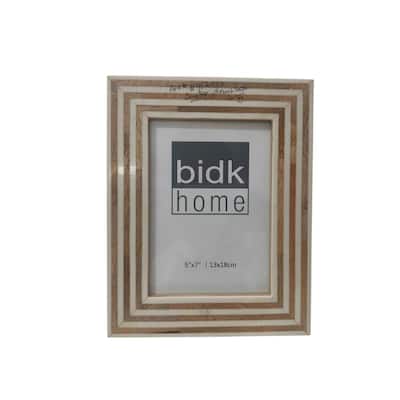 White & Brown Resin Tiles Picture Frame