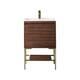 Option Champagne Brass Base, Glossy White Top