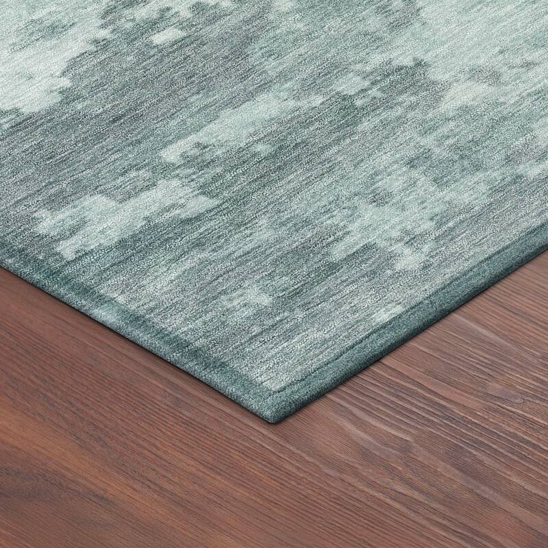 Machine Washable Indoor/ Outdoor Crouppen Modern Chantille Rug
