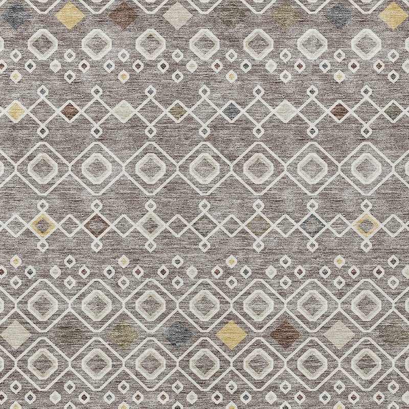 HomeRoots Geometric Modern Rectangle Outdoor Rug