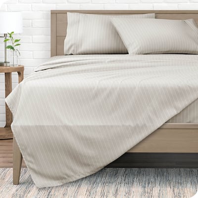 Bare Home Double Brushed Deep Pocket Printed Sheet Set