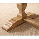 preview thumbnail 16 of 16, 74.8-inch Long Vintage Farmhouse Dining Table for 6-8 People,Sturdy Wooden Frame,Solid Wood Double Pedestal Legs