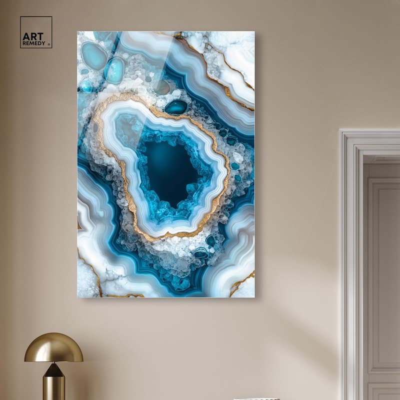 Gilded Geode Eye I Acrylic by Art Remedy, Ready to Hang