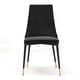 preview thumbnail 5 of 11, Chelsea Velvet Upholstered Dining Side Chair Black