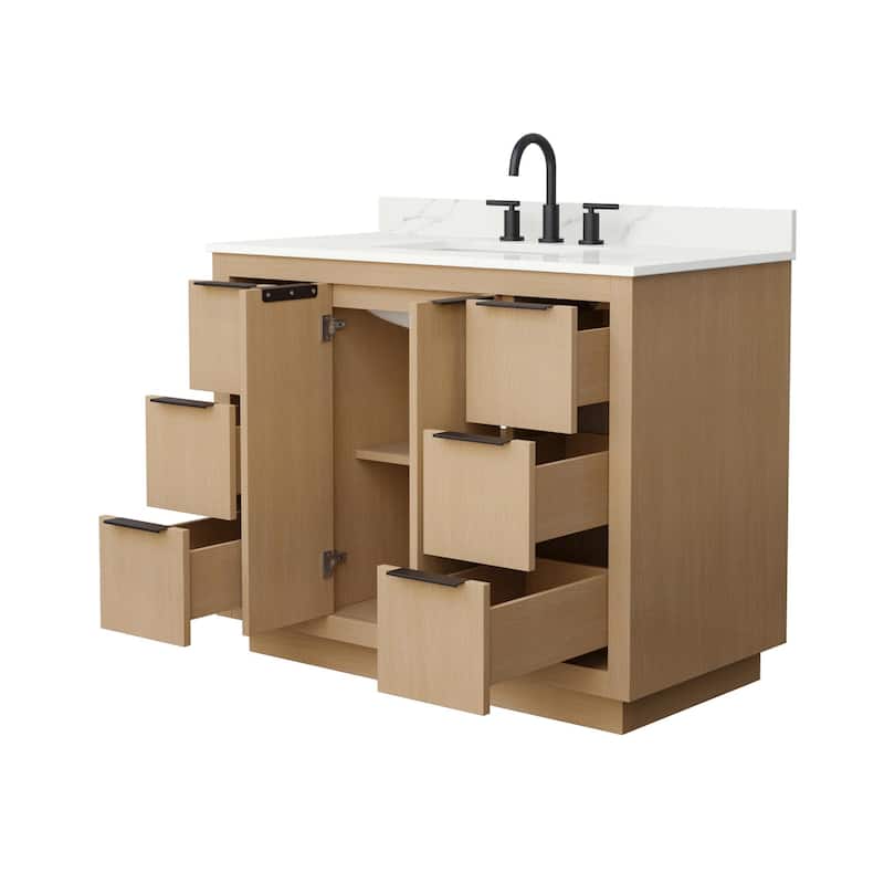Wyndham Collection WCF282842S-QTZ-US3MXX Maroni 42" Free Standing