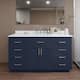 Option Dark Blue / White Quartz Top / Brushed Nickel