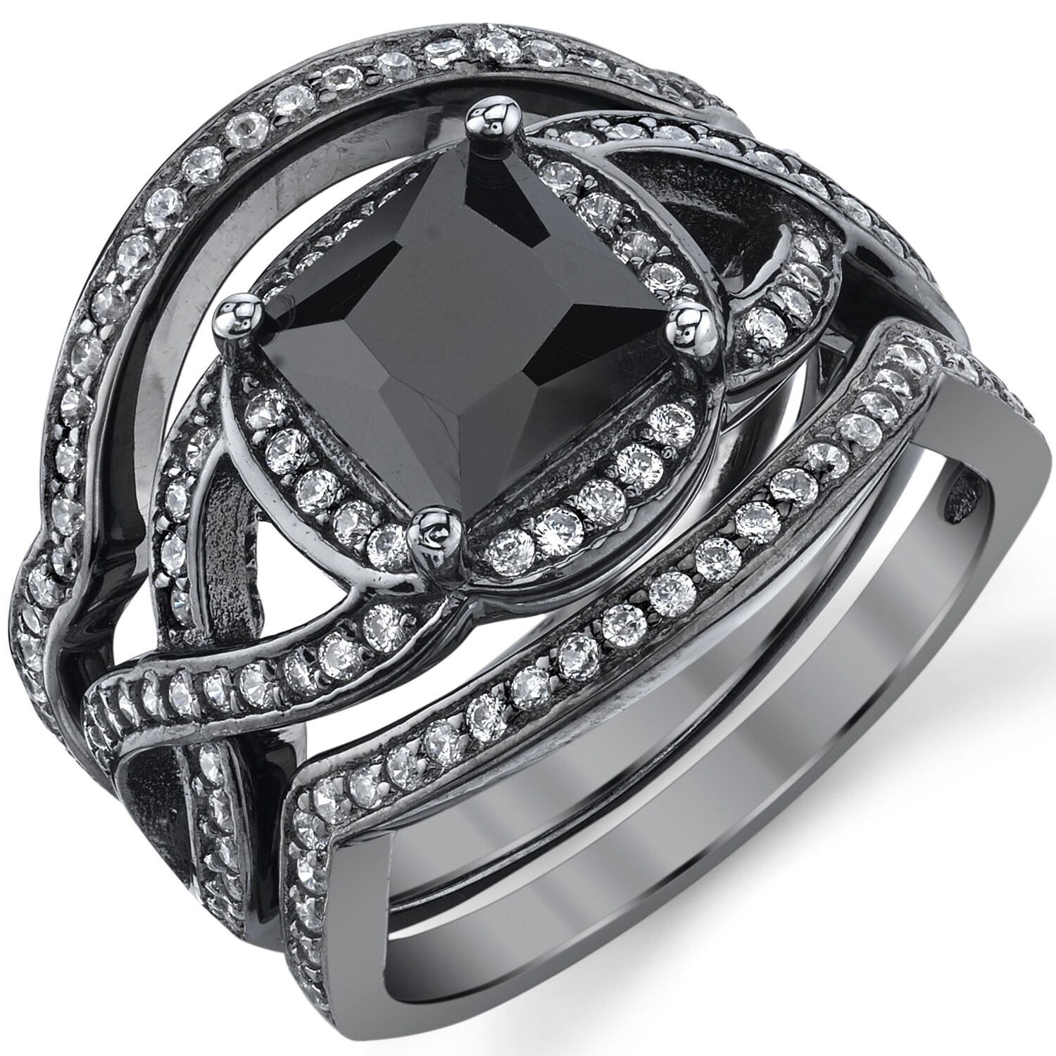 Sterling-Silver-925-Claddagh-Friendship-&-Love-Engagement-...
