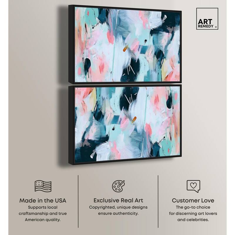 Blue Bow Sneaker II Canvas by Art Remedy