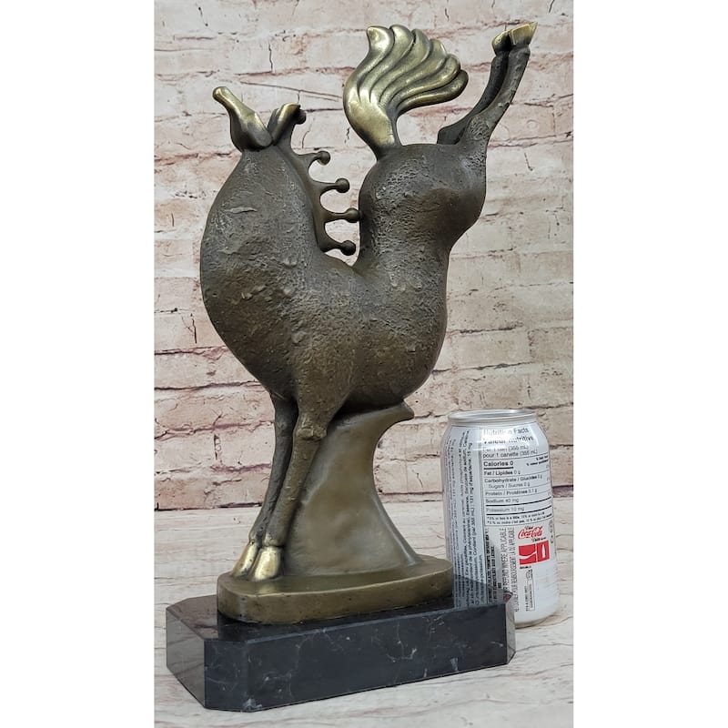 Abstract Modern Art Bucking Chinese Tang Horse Bronze Sculpture Figure By Milo