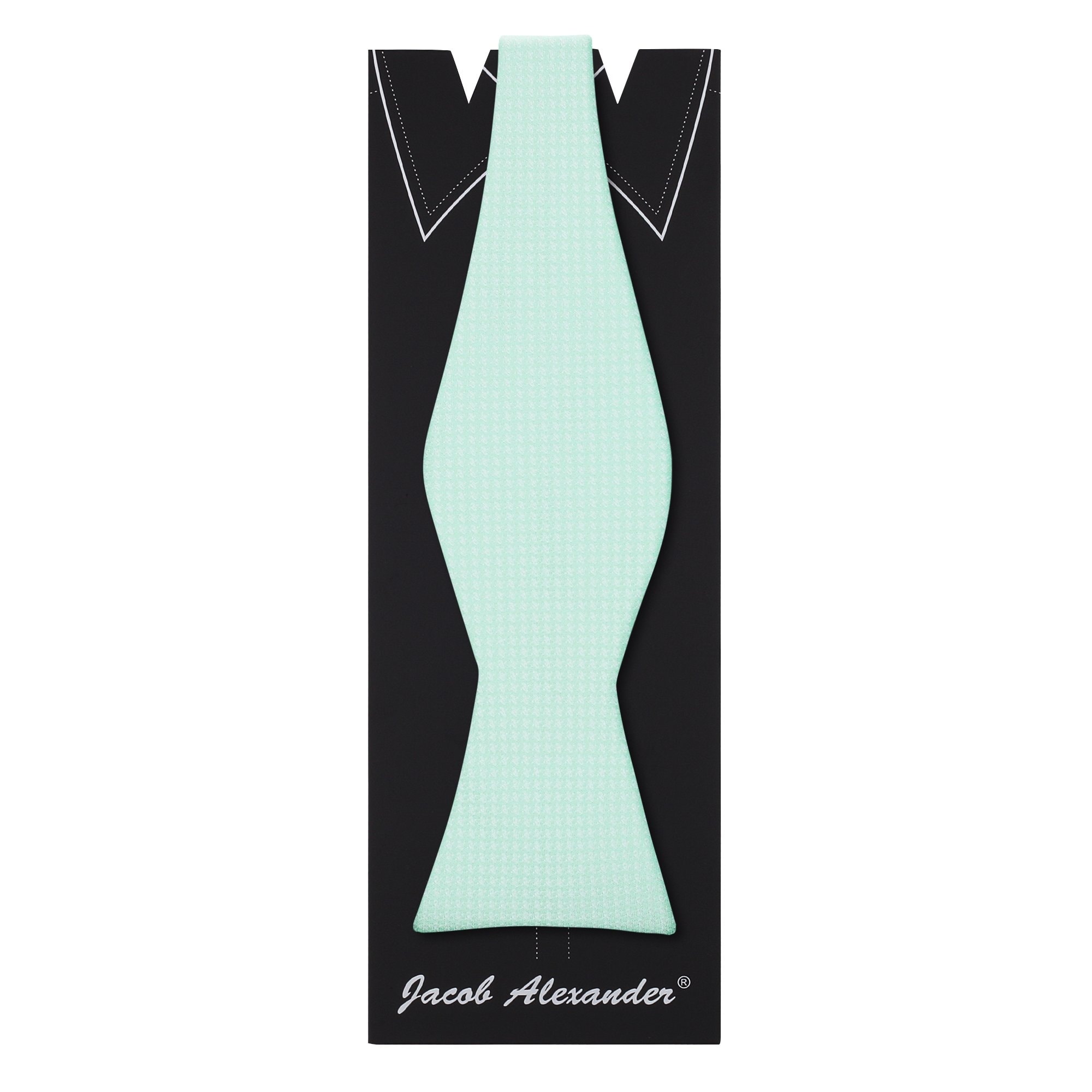 Jacob Alexander Men's Tone on Tone Houndstooth Self-Tie Bow Tie - One Size
