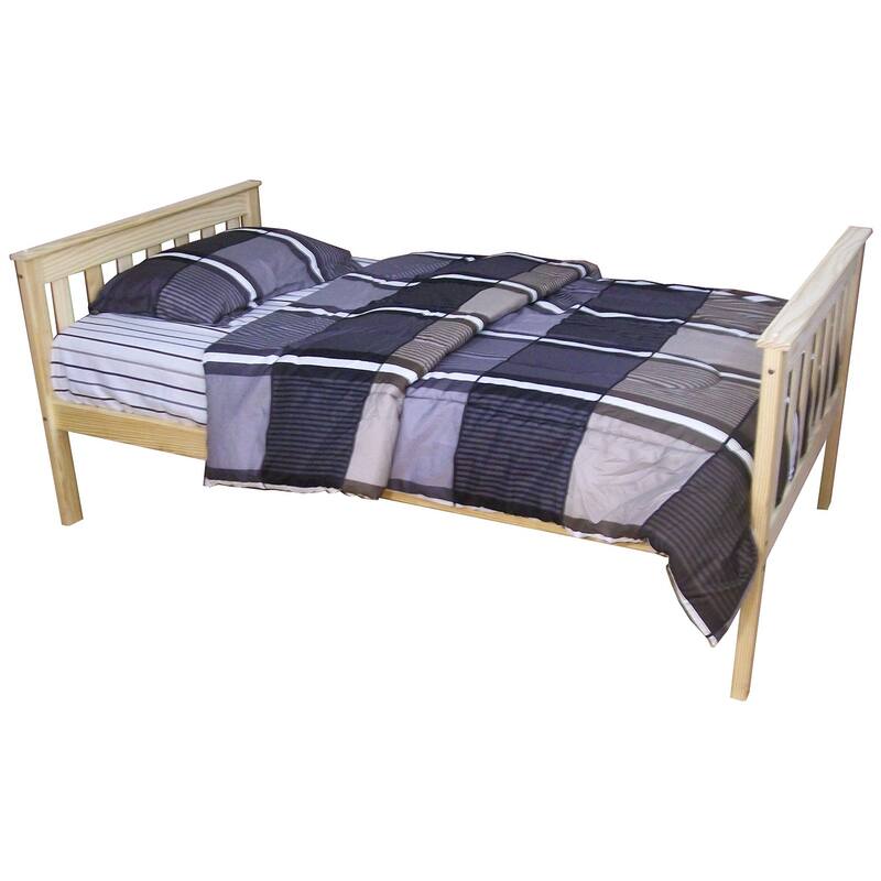 Pine Twin Mission Bed - Unfinished