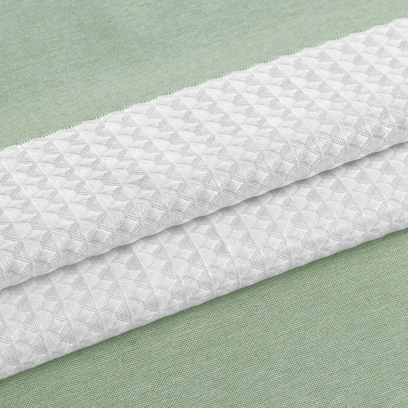 Madison Park Spa Waffle Shower Curtain with 3M Treatment