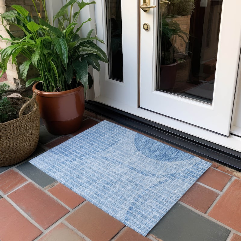 Machine Washable Indoor/ Outdoor Chantille Contemporary Rug