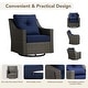 preview thumbnail 11 of 105, Murphy Outdoor Wicker Patio Outdoor Sofa Swivel Chair Coffee Table