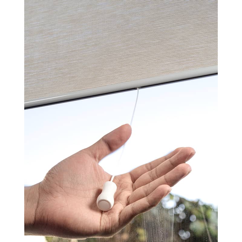 CHICOLOGY Privacy Cordless Roller Shades Snap-N'-Glide-Felton Sand