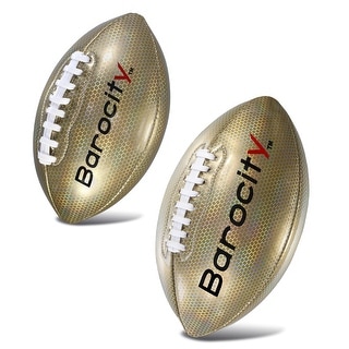 Barocity Footballs for Kids - 2 Training Balls Gold Size 3 and Size 6