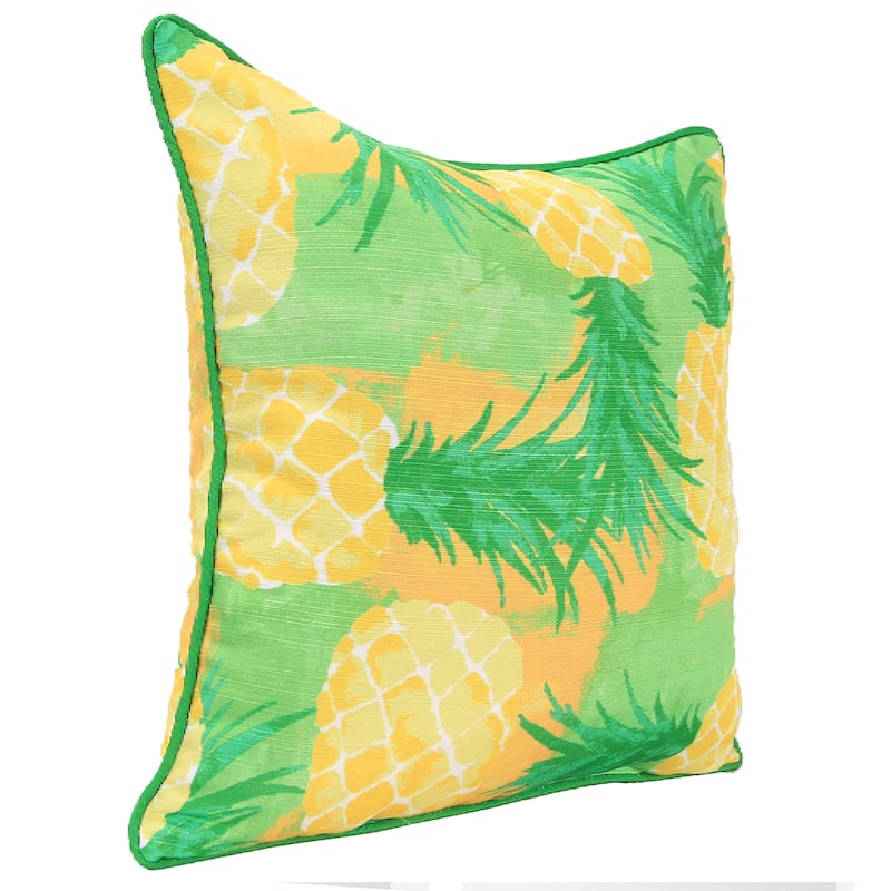 18" x 18" Tropical Reversible Indoor Throw Pillow