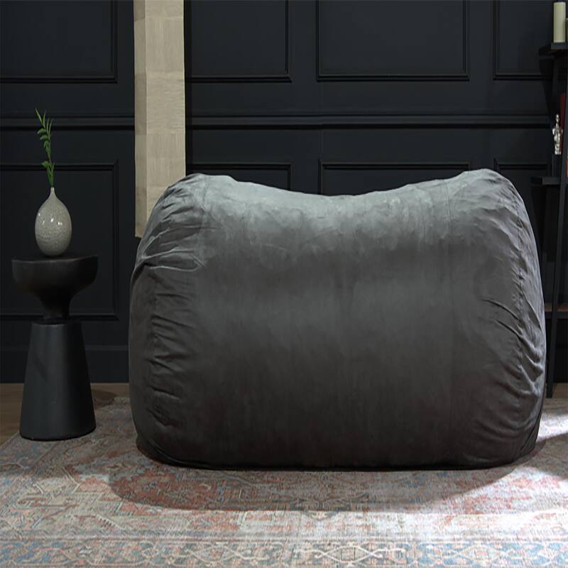 Jasper Traditional 8 Foot Cylindrical Suede Bean Bag