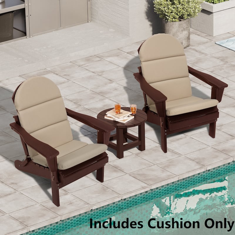Patio Outdoor Adirondack Chair Cushion with Ties