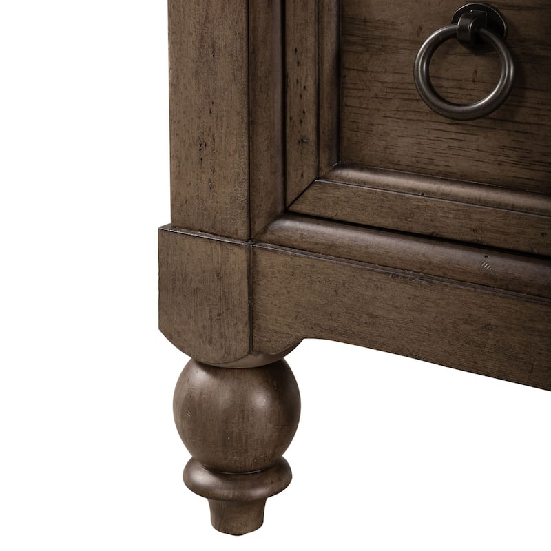 Americana Farmhouse Dusty Taupe 5 Drawer Chest