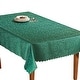 preview thumbnail 11 of 22, Solid Scroll Scalloped Edge Tablecloth