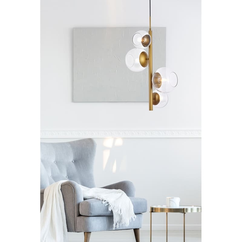 Warren 18 inch Pendant with Clear Shade - N/A