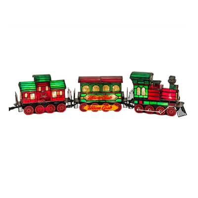 Meyda Tiffany 222399 Train 6 Light 7" Tall Novelty Specialty Lamp