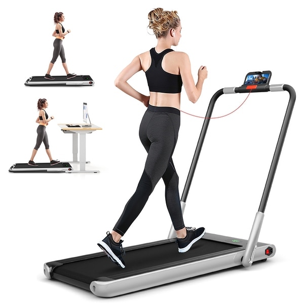 SuperFit 2.25HP 2 in 1 Foldable Under Desk Treadmill Remote Control - 49'' x 27'' x 42'' - On Sale - Bed Bath & Beyond - 37630359 SuperFit 2.25HP 2 in 1 Foldable Under Desk Treadmill Remote Control - 49'' x 27'' x 42'' - On Sale - Bed Bath & Beyond - 37630359