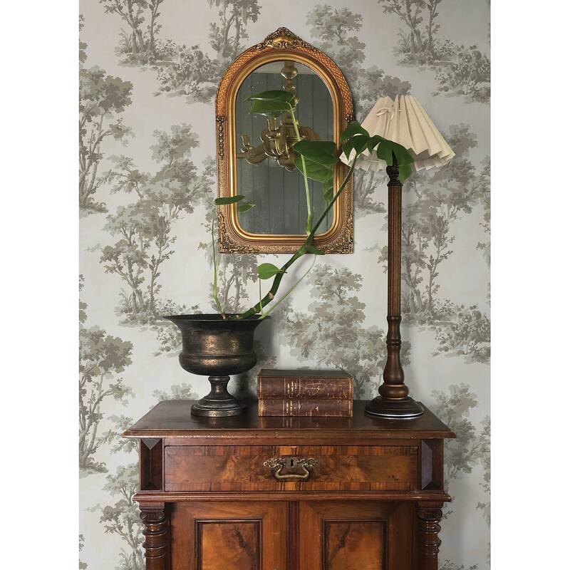 Chris Loves Julia x A-Street Prints Sainsbury Slate Forest Wallpaper