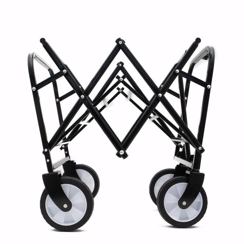 Minimeetall Colorful Collapsible Wagon Cart with Strapping System - Beach Wagon, Utility Cart