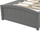 preview thumbnail 7 of 6, Twin Size Platform Bed with Built-In Storage Drawers Solid Wood Frame with Slatted Support