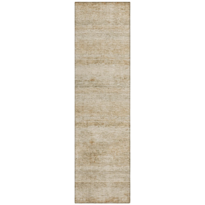Machine Washable Indoor/Outdoor Watercolor Ombre Chantille Rug