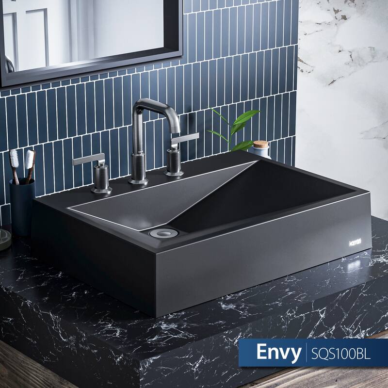 Karran Envy Quartz 24.5 inch Bathroom Vessel Sink