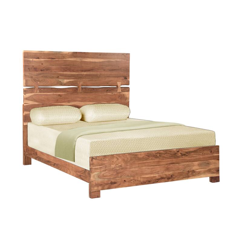Sienna Live Edge Wood Panel Bed