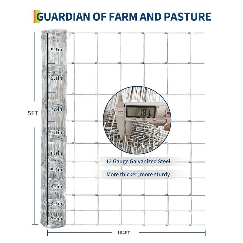 Heavy Duty Farm Fence, with Thick Zinc Coating