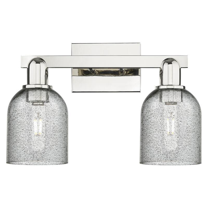 Innovations Lighting Endless Possibilities Arcadia - Caledonia - 2 Light 16" Bath Vanity Light - Charcoal/Polished Nickel