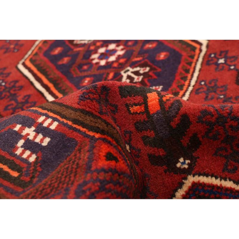 ECARPETGALLERY Hand-knotted Andelz Dark Red Wool Rug - 3'2 x 5'5