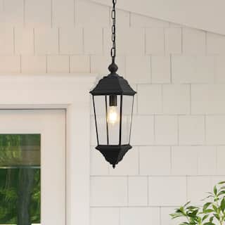 SAFAVIEH Outdoor Lighting Teri 7-inch Metal Pendant - 7"W x 7"D x 82"H