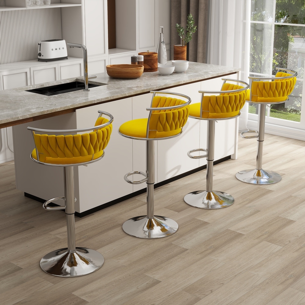 Yellow kitchen stool sale