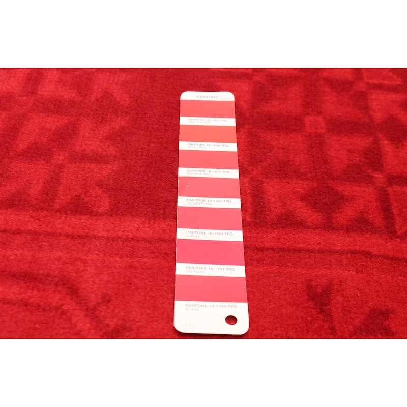 ECARPETGALLERY Hand-knotted Color Transition Red Wool Rug - 2'8 x 10'0